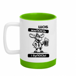 Кружка с силиконовым дном Щоб жиЛОСЬ - FATLINE Кружка с силиконовым дном Щоб жиЛОСЬ