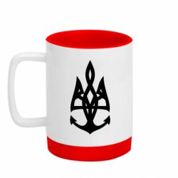 Кружка с силиконовым дном Якорь Герб - FATLINE Кружка с силиконовым дном Якорь Герб