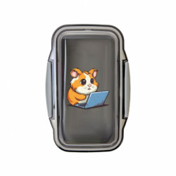 Ланч бокс Leo Хом'як програміст з ноутом - FATLINE Ланч бокс Leo Хом'як програміст з ноутом