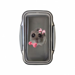 Ланч бокс Leo Хом'як з бантиком та гиря - FATLINE Ланч бокс Leo Хом'як з бантиком та гиря