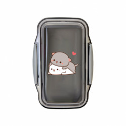 Ланч бокс Leo Котики Обіймашки Peach and Goma - FATLINE Ланч бокс Leo Котики Обіймашки Peach and Goma