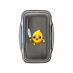 Ланч бокс Leo Лимон з ножем - FATLINE Ланч бокс Leo Лимон з ножем