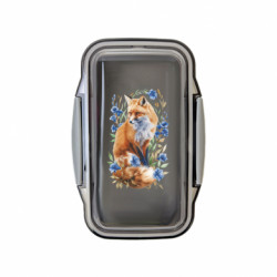 Ланч бокс Leo Лисиця з квітами - FATLINE Ланч бокс Leo Лисиця з квітами