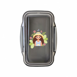 Ланч бокс Leo Літня дівчина в сонцезахисних окулярах і капелюсі - FATLINE Ланч бокс Leo Літня дівчина в сонцезахисних окулярах і капелюсі