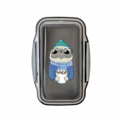 Ланч бокс Leo Мопс любит кофе - FATLINE Ланч бокс Leo Мопс любит кофе