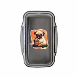 Ланч бокс Leo мопс з їжею - FATLINE Ланч бокс Leo мопс з їжею