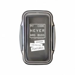 Ланч бокс Leo My code never has bugs - FATLINE Ланч бокс Leo My code never has bugs