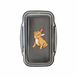 Ланч бокс Leo новорічний мопсбульдог с дудочкою - FATLINE Ланч бокс Leo новорічний мопсбульдог с дудочкою