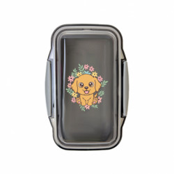 Ланч бокс Leo Пес флорист у квітах - FATLINE Ланч бокс Leo Пес флорист у квітах