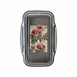 Ланч бокс Leo Retro newspaper and roses - FATLINE Ланч бокс Leo Retro newspaper and roses
