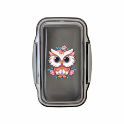 Ланч бокс Leo Сова та квіти - FATLINE Ланч бокс Leo Сова та квіти