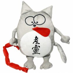 М'яка іграшка Котик Ієрогліф Кімусібі Айкідо - FATLINE М'яка іграшка Котик Ієрогліф Кімусібі Айкідо