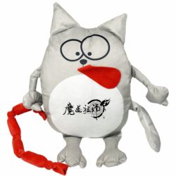 М'яка іграшка Котик Магістр диявольського культу логотип - FATLINE М'яка іграшка Котик Магістр диявольського культу логотип