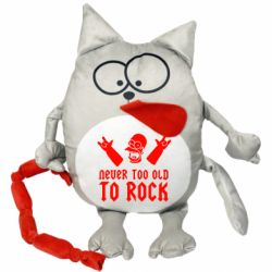 М'яка іграшка Котик Never old to rock (Gomer) - FATLINE М'яка іграшка Котик Never old to rock (Gomer)