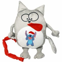 Мягкая игрушка Котик Новогодний Стич - FATLINE Мягкая игрушка Котик Новогодний Стич