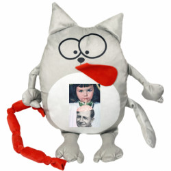 Мягкая игрушка Котик Постер "Brain eater" - FATLINE Мягкая игрушка Котик Постер "Brain eater"