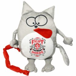 Мягкая игрушка Котик Proud to fight for the Horde - FATLINE Мягкая игрушка Котик Proud to fight for the Horde