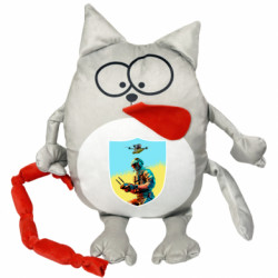Мягкая игрушка Котик Шеврон БПЛА - FATLINE Мягкая игрушка Котик Шеврон БПЛА