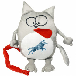 Мягкая игрушка Котик Волк полигональный
