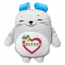 Мягкая игрушка Мышонок Полтава, цветок и сердце. - FATLINE Мягкая игрушка Мышонок Полтава, цветок и сердце.