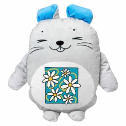Мягкая игрушка Мышонок Ромашки на голубом - FATLINE Мягкая игрушка Мышонок Ромашки на голубом