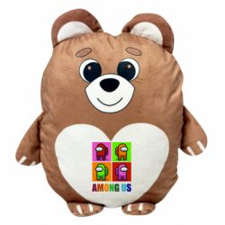 М'яка іграшка Ведмежа Among us rainbow - FATLINE М'яка іграшка Ведмежа Among us rainbow