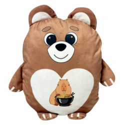 М'яка іграшка Ведмежа Капібара з локшиною - FATLINE М'яка іграшка Ведмежа Капібара з локшиною