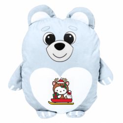 Мягка игрушка Медвежонок Китти на санках - FATLINE Мягка игрушка Медвежонок Китти на санках