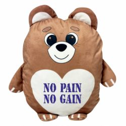 М'яка іграшка Ведмежа No pain no gain logo - FATLINE М'яка іграшка Ведмежа No pain no gain logo