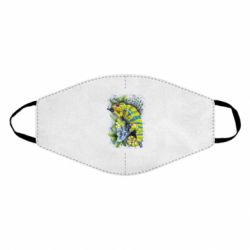 Маска для лица Collage with chameleon and succulents - FATLINE Маска для лица Collage with chameleon and succulents