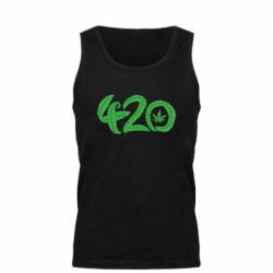 Мужская майка 4.20 green - FATLINE Мужская майка 4.20 green