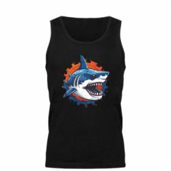 Майка чоловіча Акула та шестерня - FATLINE Майка чоловіча Акула та шестерня