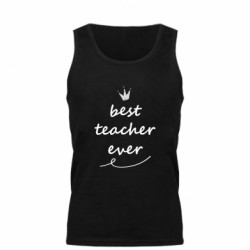 Мужская майка Best teacher ever - FATLINE Мужская майка Best teacher ever