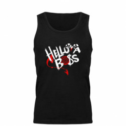 Мужская майка Адский босс Лого