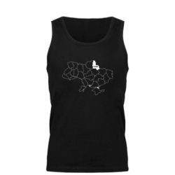 Мужская майка Сумы на карте Украины - FATLINE Мужская майка Сумы на карте Украины