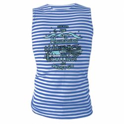 Майка-тельняшка Mountains Are Calling - FATLINE Майка-тельняшка Mountains Are Calling