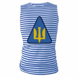 Майка-тельняшка Нарукавный знак воздушных сил Украины - FATLINE Майка-тельняшка Нарукавный знак воздушных сил Украины