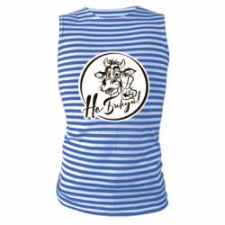 Майка-тельняшка Не Быкуй! - FATLINE Майка-тельняшка Не Быкуй!