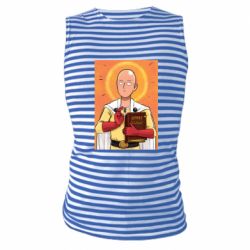 Майка-тельняшка Saitama is my God - FATLINE Майка-тельняшка Saitama is my God