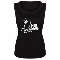 Женская майка His Queen з короною - FATLINE Женская майка His Queen з короною