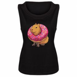 Майка жіноча Пончик з копібарою - FATLINE Майка жіноча Пончик з копібарою