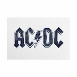 Металлическая табличка AC/DC Logo