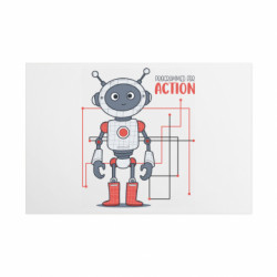 Металлическая табличка Активитуй робота - FATLINE Металлическая табличка Активитуй робота