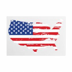Металлическая табличка America Flag Shape - FATLINE Металлическая табличка America Flag Shape
