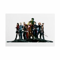 Металлическая табличка Avengers on the rock - FATLINE Металлическая табличка Avengers on the rock