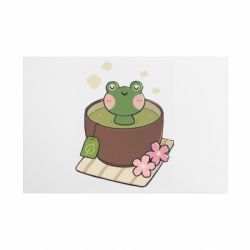 Металева табличка Чай з жабкою - FATLINE Металева табличка Чай з жабкою