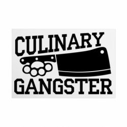 Металева табличка Culinary Gangster - FATLINE Металева табличка Culinary Gangster