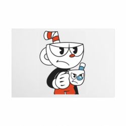 Металева табличка Cuphead with a mug - FATLINE Металева табличка Cuphead with a mug