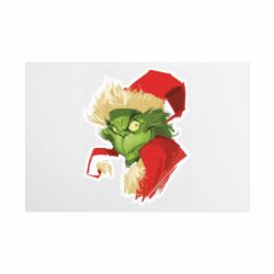 Металлическая табличка Гринч портрет - FATLINE Металлическая табличка Гринч портрет