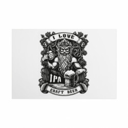 Металлическая табличка I love craft beer - FATLINE Металлическая табличка I love craft beer